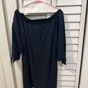 Bobeau Navy Off-Shoulder Top